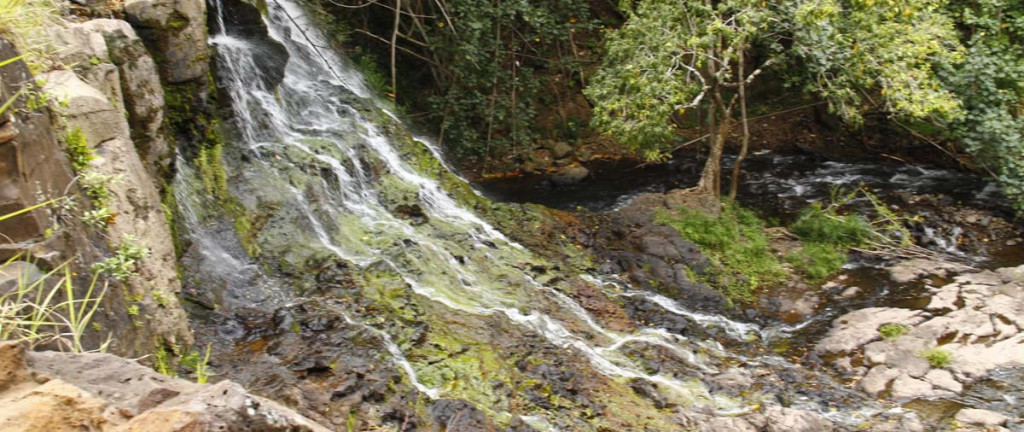 The second falls at Ho'opi Waterfalls in Kauai