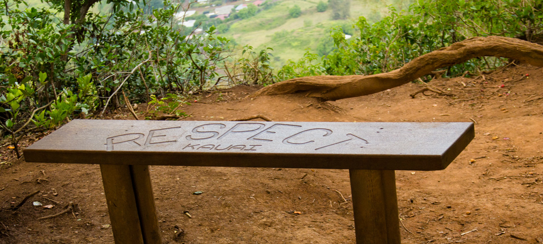 The bench says it all. It also provides a great viewpoint.