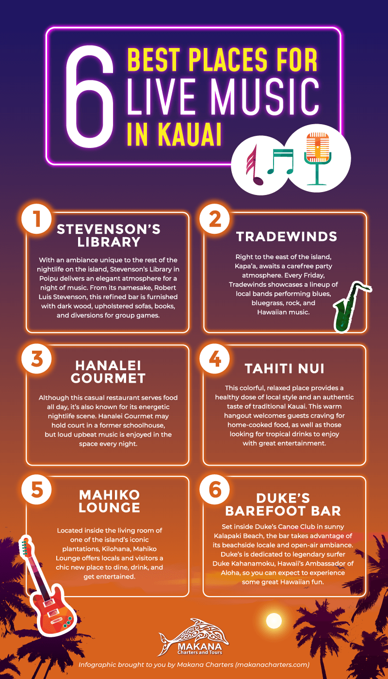 6 of the Best Spots for Live Music in Kauai - Makana Charters